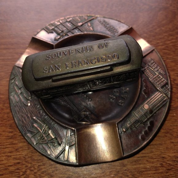 Vintage San Francisco Souvenir Ashtray - Picture 2 of 6